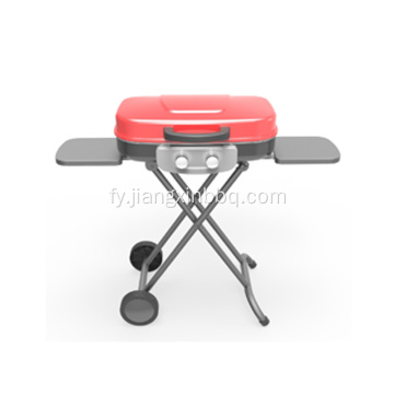 2 Burners Portable Gas Grill mei Trolley